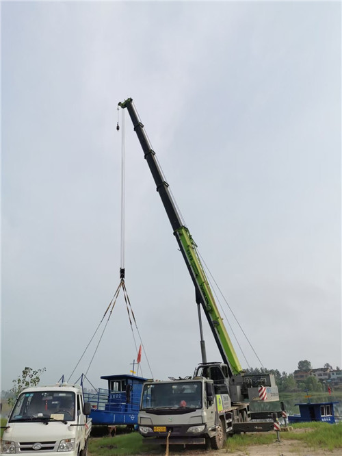 公主岭市桥梁建设吊装案例